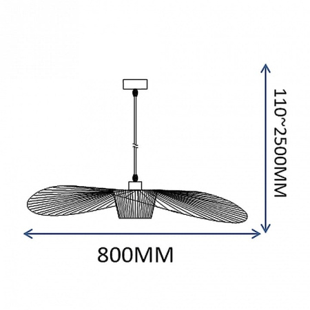 Подвесной светильник Imperiumloft HAT Black HAT01