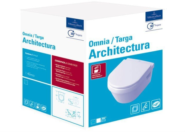 Подвесной унитаз Villeroy&Boch Omnia Architectura 5684H101 с сиденьем микролифт