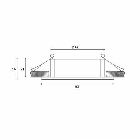 Встраиваемый светильник Hesby Lighting Bodo HSBL_0106