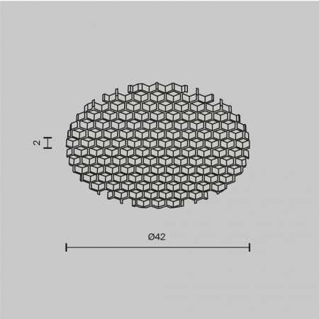 Сотовый фильтр Maytoni Technical Омут HoneyComb001-D41.5