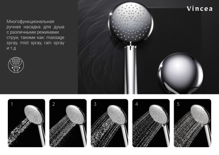 Душевая стойка Vincea Esse VSFS-1E0TCH