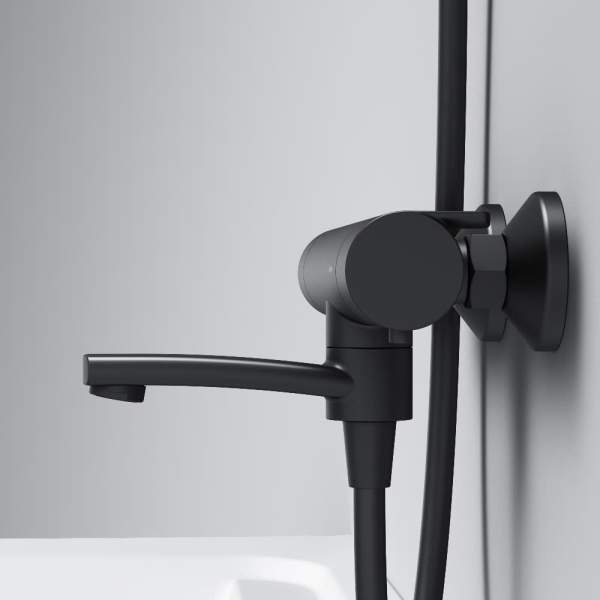 Смеситель для ванны AM.PM X-Joy F85A50022 черный матовый