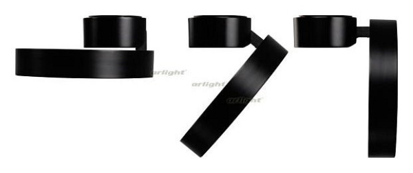 Светильник на штанге Arlight SP-RONDO-FLAP-R210-20W Warm3000 (BK 110 deg) 028165