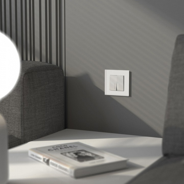 Рамка на 1 пост Werkel Senso (белый стекло soft-touch) W0013101