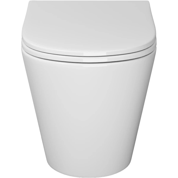 Унитаз подвесной Niagara Vista NG-9302 безободковый, с сиденьем микролифт, белый