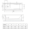 Акриловая ванна Vincea VBT-2G170-FR 170x70 см, белый