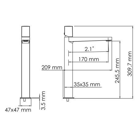 Смеситель для раковины WasserKRAFT Naab 8600 8603H
