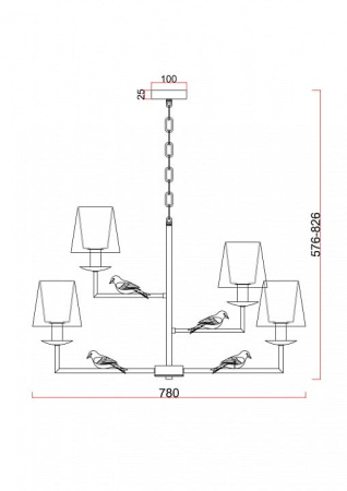 Подвесная люстра Freya Comfy FR5270PL-06W