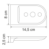 Мыльница WasserKRAFT Kammel K-8369WHITE