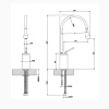 Смеситель для раковины Gessi Goccia 33604#031