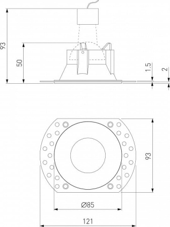 Встраиваемый светильник Elektrostandard Renzo a067528