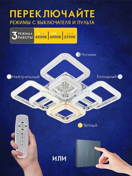 Потолочная люстра AM-Group MODERN MODERN SP8 CR
