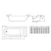 Ванна стальная BLB Universal HG B60H 160x70 см, белый