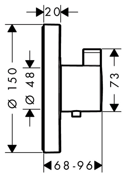 Смеситель для душа hansgrohe ShowerSelect S 15741000