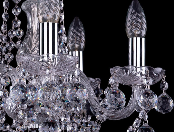 Подвесная люстра Bohemia Ivele Crystal 1402 1402/5/141/Ni/Balls