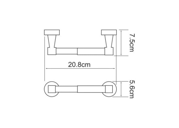 Держатель для туалетной бумаги WasserKRAFT Isen K-4022