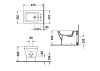 Биде напольное Duravit 2nd floor 0136100000