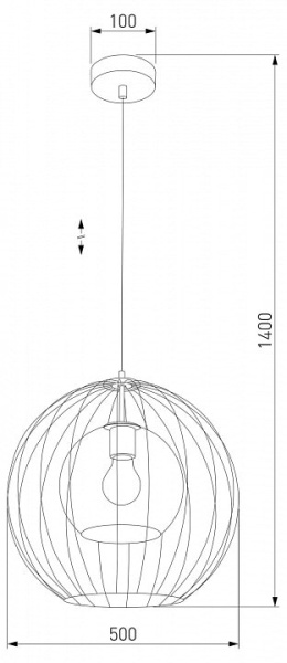 Подвесной светильник TK Lighting Universo 2552 Universo Black