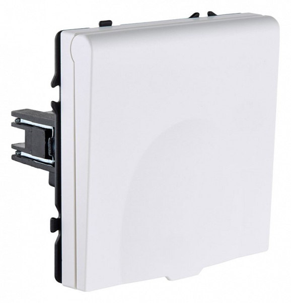Розетка с заземлением с крышкой, без рамки Kollinger Eclipse EC-015WH
