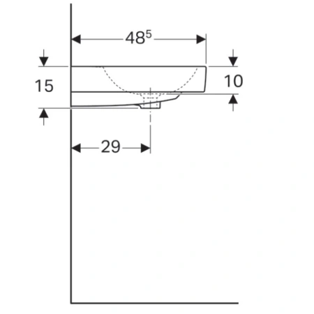 Раковина 50x48,5 см Geberit iCon 124050000