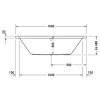 Акриловая ванна 180x80 см Duravit Vero 700135000000000