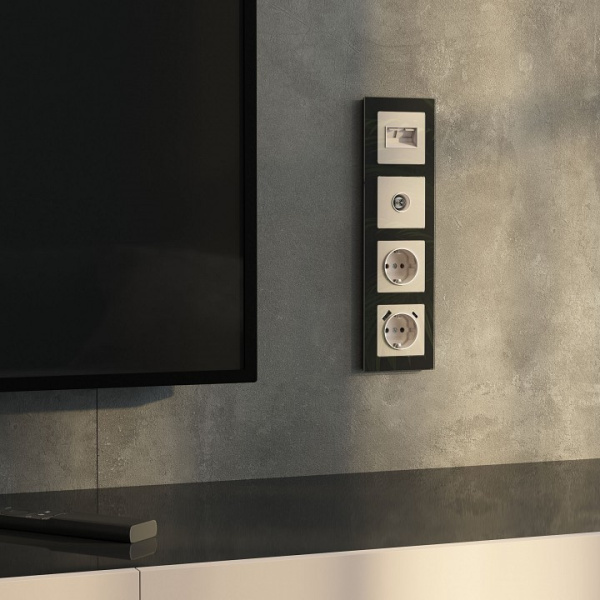 ТВ-розетка без рамки Werkel айвори акрил W1183043