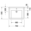 Раковина 70x54,5 см Duravit Starck 3 0312700000