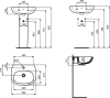 Раковина Ideal Standard Tesi 50 (T009401)