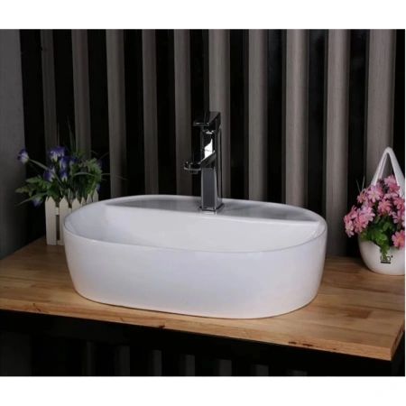 Раковина-чаша CeramaLux 78325XS 51,5x40 см, накладная, белый