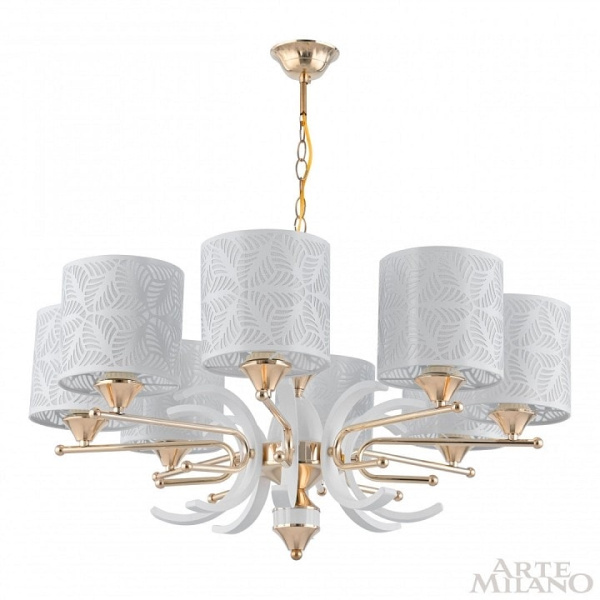 Подвесная люстра Arte Milano Florentia-2097 302097/8 Wh/Gd