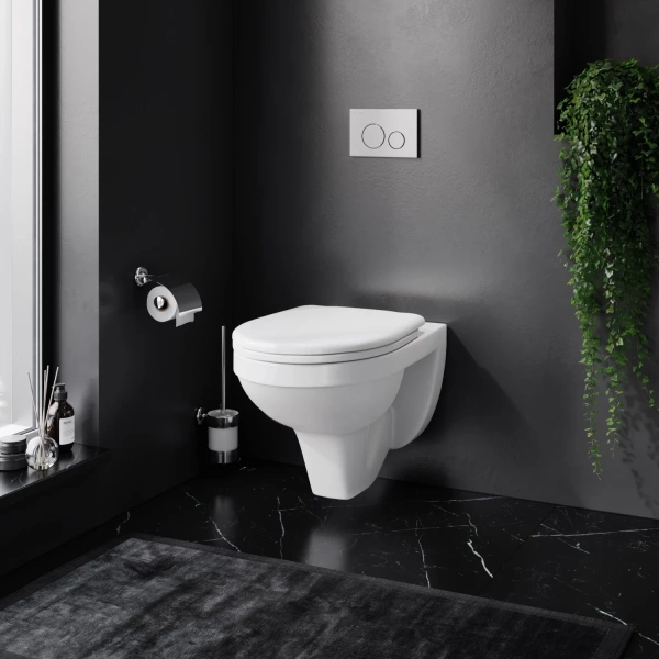 Унитаз подвесной AM.PM Sense C74A1738SC с сиденьем микролифт, белый