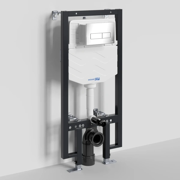 Инсталляция для унитаза WasserKRAFT Vils 56 56TLT.010.ME.CH03 с кнопкой смыва, хром