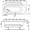 Акриловая ванна 175x70 см Vagnerplast Kasandra VPBA175KAS2X-04