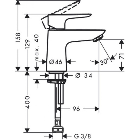 Кран для холодной воды hansgrohe Talis E 71706000