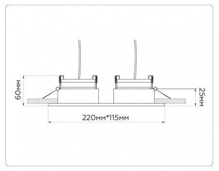Встраиваемый светильник Ambrella Light TN TN52344