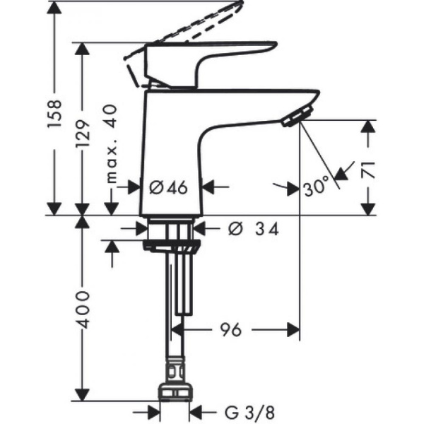 Кран для холодной воды hansgrohe Talis E 71706000