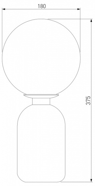 Настольная лампа декоративная Eurosvet Bubble 01197/1 латунь