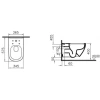 Унитаз подвесной Vitra D-Light 5911B003-0075 безободковый, белый