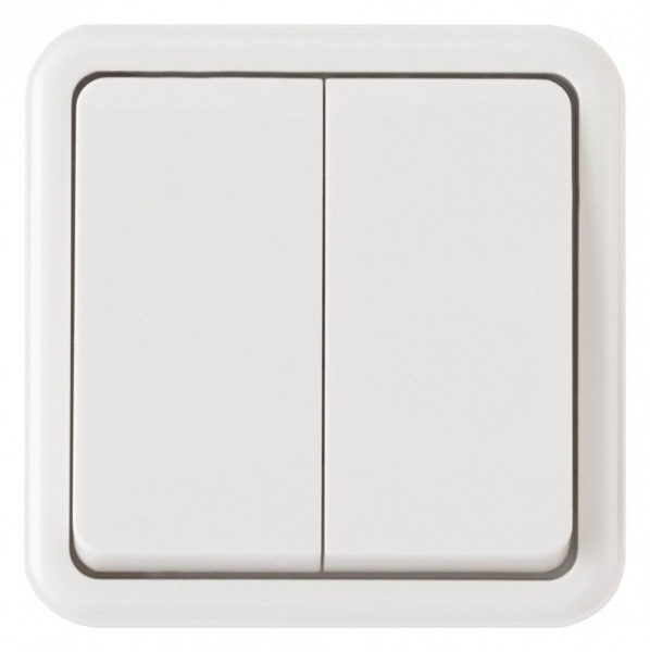 Выключатель двухклавишный Arte Milano 310 310.30-2.white