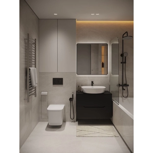 Унитаз подвесной Agger AT11150 безободковый, торнадо, с сиденьем микролифт, белый глянец