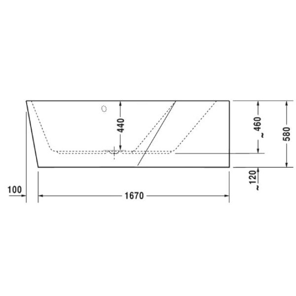 Акриловая ванна 177x130 см R Duravit Paiova 5 700395000000000