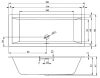Акриловая ванна Riho Rething Cubic 190х80 B108013005 белый