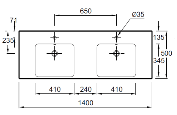 Раковина Jacob Delafon Odeon Up E4779-00