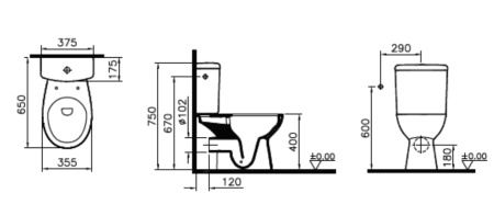 Унитаз Vitra Norm Himmel 9864B099-7207