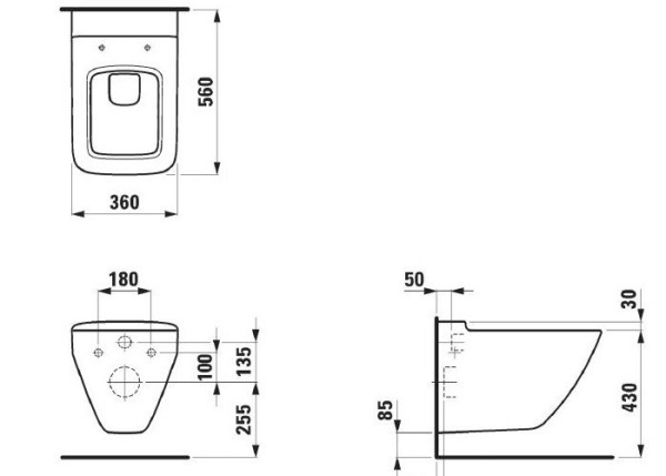 Подвесной унитаз Laufen Palace 8.2070.0.000.000.1