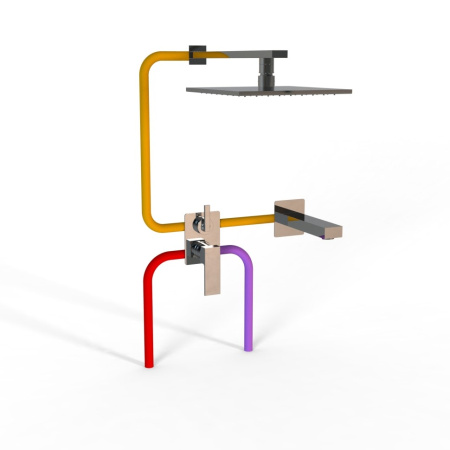 Душевой комплект Paini Grazia 21CRSET26911BATHHEAD