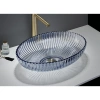 Раковина-чаша CeramaLux GL49-L1 51x35 см, накладная, голубой