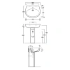 Раковина 65,5x51 см Simas Lft Spazio LFT05bi*1
