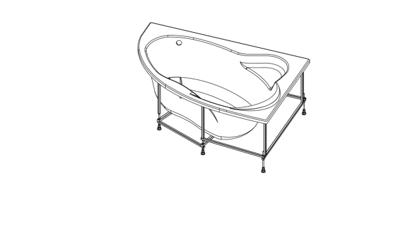 Акриловая ванна Roca Luna 170x115 ZRU9302912 R