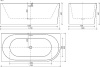 Акриловая ванна Sancos Veneto L 170x80 FB11, белый